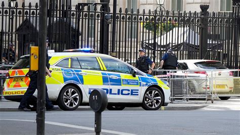 Man arrested after car collides with gates of Downing Street; police don’t suspect terror attack